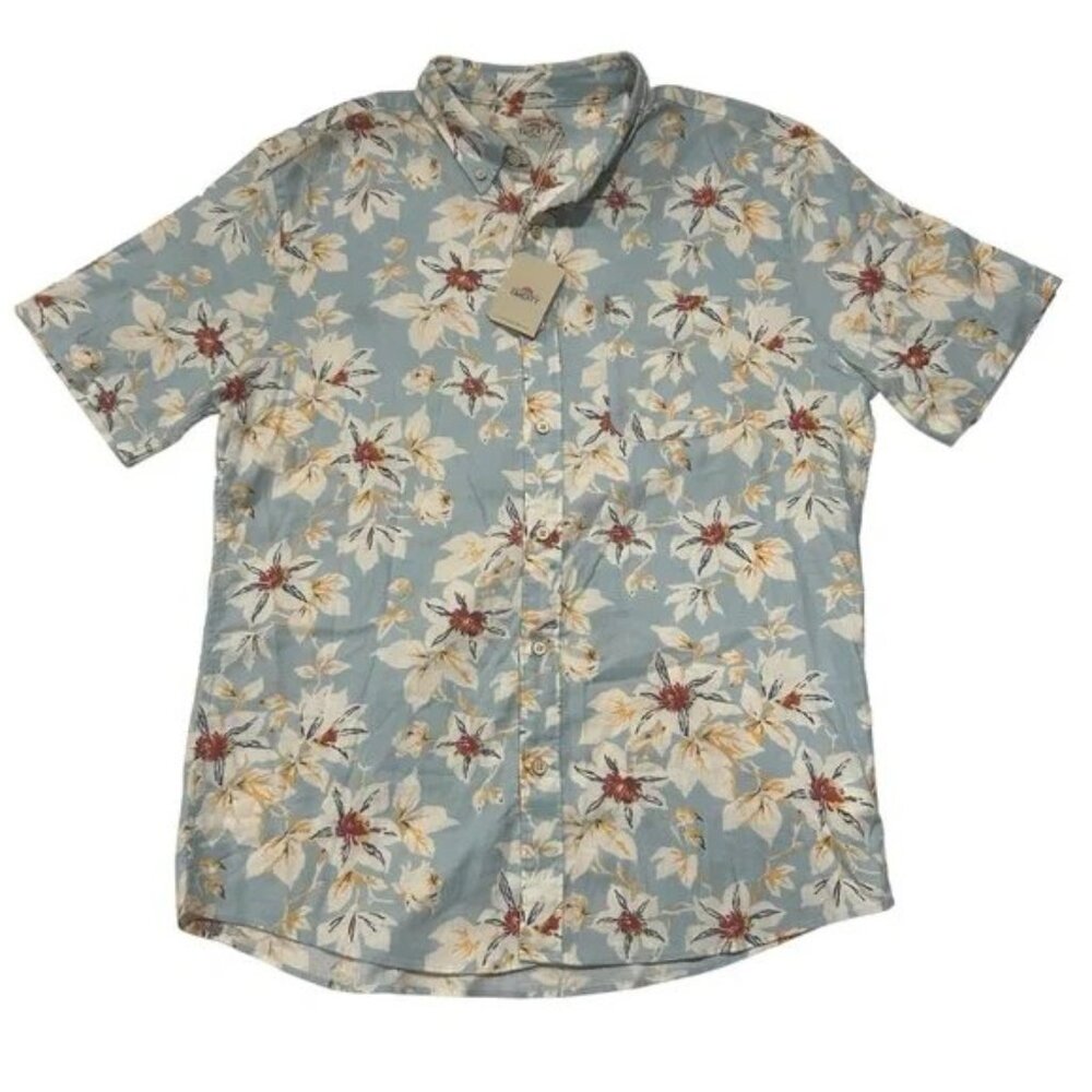Faherty SS Breeze Shirt BSF-Blue Sky Floral